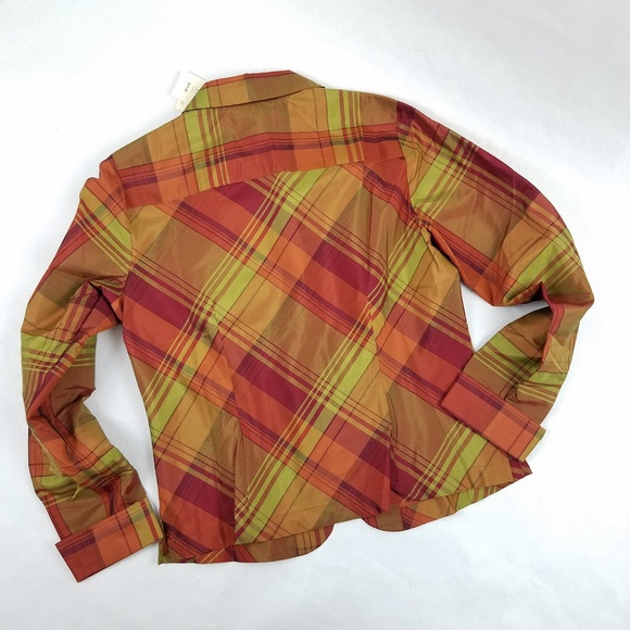 Coldwater Creek Silk Blend Blazer Sze PS Orange - Picture 4 of 8